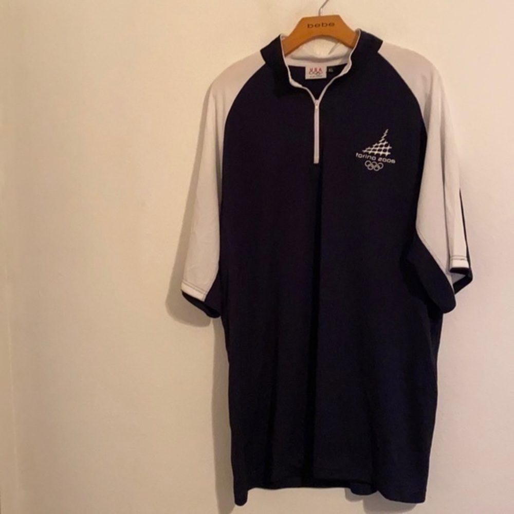 USA OLYMPICS TORINO 2006 BLACK POLO SIZE XL
